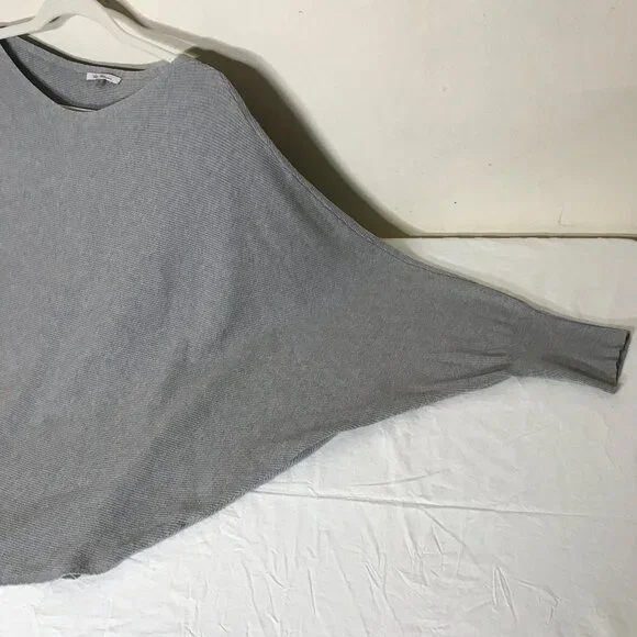 Vila Milano Sz XL Soft Cozy Batwing Sleeve Poncho Style Blouson Popover Sweater - Picture 4 of 11